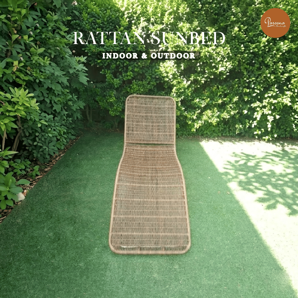 เตียงริมสระ หวายเทียม PAREENA DECOR รุ่น SABUY 001 เตียงอาบแดด สีธรรมชาติ_4